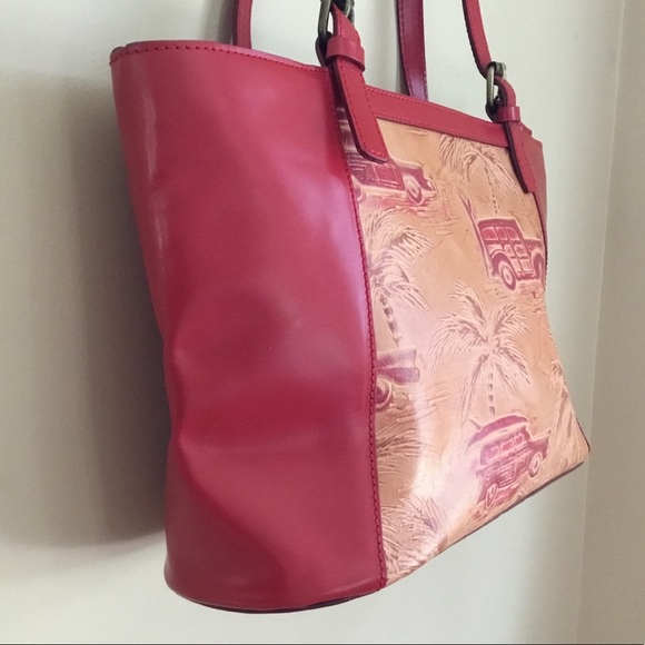 Vintage Capaccioli Red Leather Truck Surfboard Bag - Picture 4 of 14